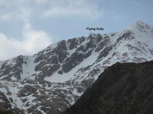 Flying Gully, Sgùrr an Lochain, Kintail: Coire and Lochain from the A87 Photo: Scott Muir