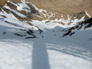 Central Gully, Ben Lui: In Central Gully, April 2015 Photo: Scott Muir