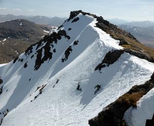 Central Direct, Ben Lui: First turns on Central Direct. Photo: Scott Muir