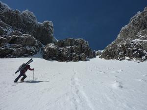 Number 4 Gully, Ben Nevis: The slog up Coire Na Ciste into Number 4 Gully Photo: Scott Muir
