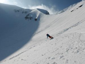 North-East Face, Bidean nam Bian: The angle soon eases. Photo: Scott Muir