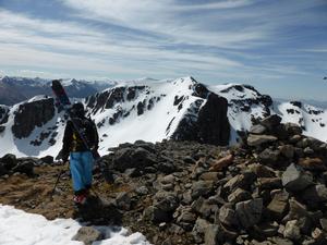 North-East Face, Bidean nam Bian: Looking across to Bidean, and the North-East face from Stob Coire nan Lochan Photo: Scott Muir