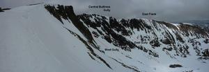 West Gully, Braeriach: Coire Bhrochain: Looking across the corrie from the West Flank. Photo: Scott Muir