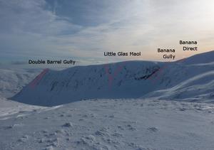 Little Glas Maol Face, Glas Maol: Caenlochan: The North facing side of Caenlochan Photo: Scott Muir