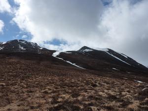 Coire an t-Saighdeir from South Summit, Cairn Toul: Looking back up the outflow of Coire an t-Saighdeir Photo: Scott Muir