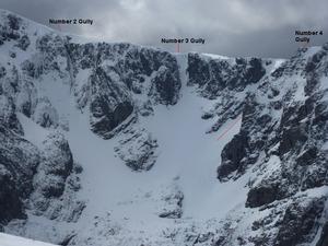 Number 4 Gully, Ben Nevis: Coire na Ciste, from Carn Mor Dearg Photo: Scott Muir