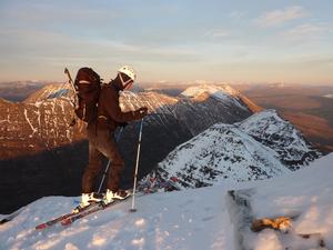 Way Up, Liathach: Coire Dubh Beag and Coire Dubh Mor: Setting off from the top of Spidean a' Choire Leith Photo: Scott Muir