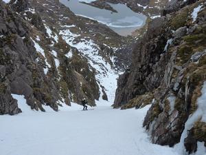 Gully 7, Liathach: Coire Na Caime: Descending Gully 7 Photo: Scott Muir