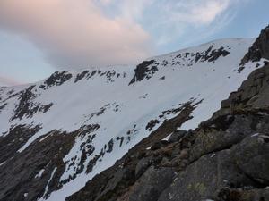 North-East flank, Lochnagar: The Stuic: The North-East Flank from The Stuic buttress. Photo: Scott Muir