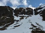 A Gully to the left, B Gully to the right.  Photo: Scott Muir