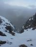 Looking down 'Way Up' from the ridge.  Photo: Scott Muir