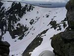 Skiing the 'Avalanche Slope' April 2007  Photo: Scott Muir