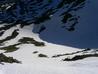 Looking down the line of the run into the corrie  Photo: Scott Muir