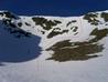 Looking back up the line, with another obvious but steeper possibility to the left.  Photo: Scott Muir