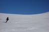 Enjoying superb spring snow in the upper bowl, late March 2022  Photo: Scott Muir