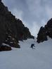 Nearing the end of Pinnacle Gully  Photo: Scott Muir