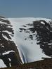 Looking across at the line from Braeriach in April 2014.  There are skiers on it.  Photo: Scott Muir