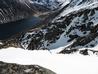 Looking into the top bowl of the gully  Photo: Scott Muir