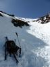 At the end of the useful snow on the day in Col of the Wild  Photo: Scott Muir