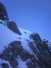 Looking back along the traverse of Raeburn's Easy Route.  Photo: Stephen Wilcox