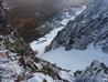 Looking down into Glissade Gully  Photo: Scott Muir