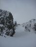 Looking back up the gully.  Photo: Chad Harrison