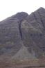 A view of the gully without snow from the bealach  Photo: Scott Muir