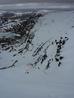 The view down Central Gully, showing the alternative to the narrow icy section.  Photo: Scott Muir