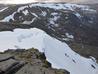 The top of A Minus Gully, mid-May 2014.  This is the steepest section, and as you can see, it's not very steep.  Photo: Scott Muir