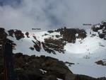 Looking at the West Flank of the corrie from the corrie floor.  Photo: Scott Muir