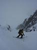 Just below Aladdin's Seat in Aladdin's Couloir  Photo: Scott Muir