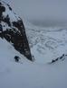 At the bend in Aladdin's Couloir  Photo: Scott Muir