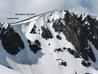 Central Gully, and an alternative that was skied in April 2014  Photo: Scott Muir