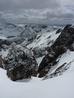 Looking down Central Buttress Gully, May 2012.  Photo: Scott Muir