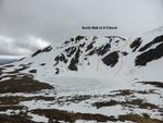 Looking across the corrie from the easy ground behind Dividing Buttress  Photo: Scott Muir