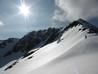 Ascending the fine NE ridge  Photo: Scott Muir