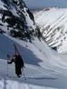 Ascending Coire Leis to the ridge.  Photo: Scott Muir