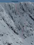 Crotched Gully with a decent build up  Photo: Scott Muir