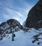 Looking back up Central Gully, April 2013  Photo: Scott Muir