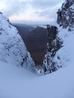 Looking down the main line of the gully  Photo: Scott Muir