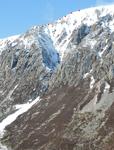 Looking up from the glen, showing the multiple possible entry points  Photo: Scott Muir