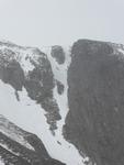 Looking directly into Forked Gully from the slopes to the East.  Photo: Scott Muir