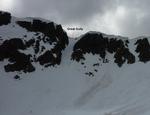 Great Gully on the left, Solo Gully on the right  Photo: Scott Muir