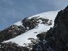 The top of the descent slope into Twisting Gully - you can just make out some tracks.  Photo: Scott Muir