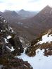 Looking down Access Gully in lean conditions.  Photo: Scott Muir