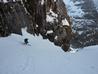 Getting the turns in, on No. 1 Gully.  Photo: Scott Muir