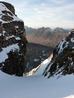 Looking down No. 1 Gully from the ridge.  Photo: Scott Muir