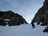 Heading up Gully 7  Photo: Scott Muir