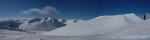 The large slope forms the upper section of the run.  Taken from Sron Riach  Photo: Scott Muir