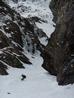 Exiting Raeburn's Gully  Photo: Scott Muir